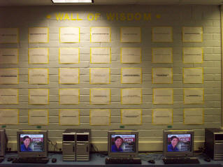 Wall of Wisdom sayings